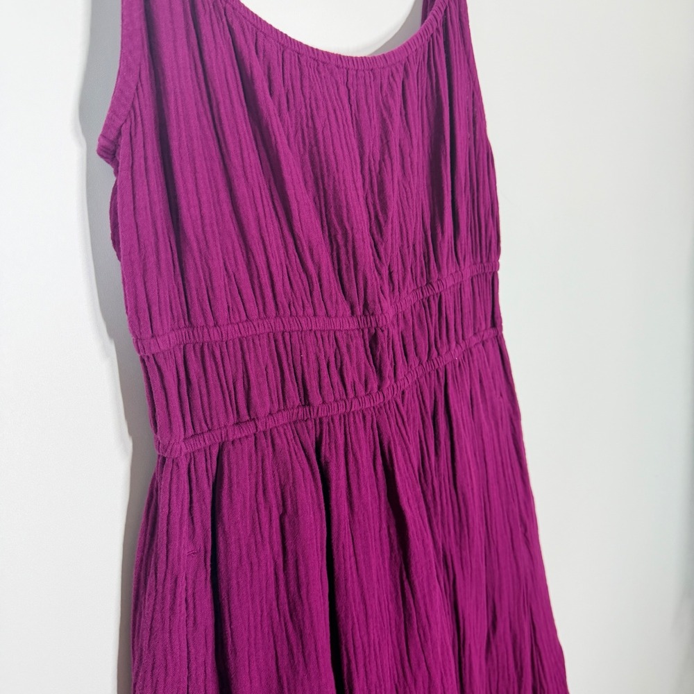 Pact Coastal Double Gauze Cami Maxi Dress Sangria Purple Medium WB1-WQC - Picture 7 of 13